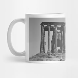 Ancient Greek Architecture Newspaper Style Mug